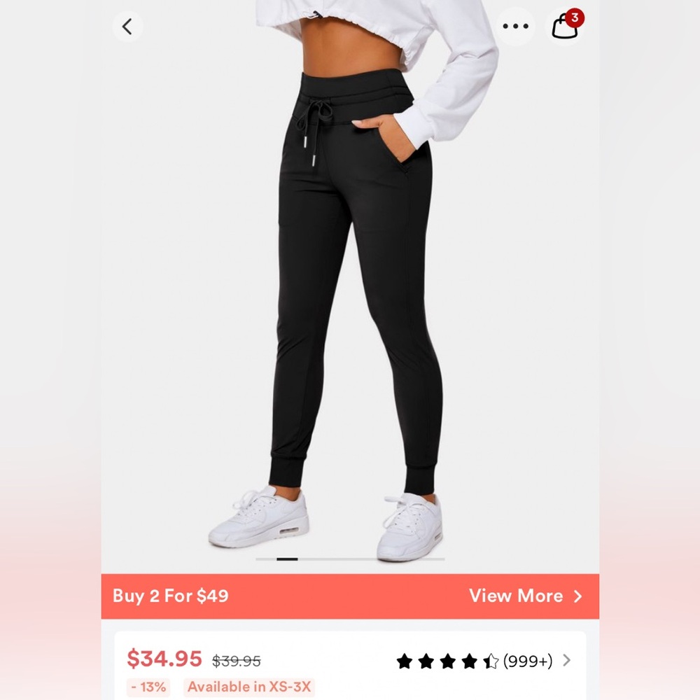 2 Pairs of Halara Joggers